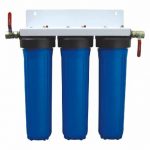 Three stage jumbo whole house water filter system